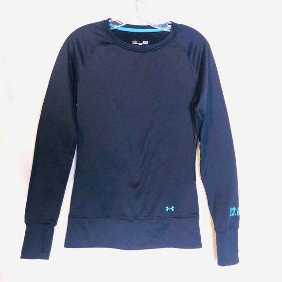 Under Armour Cool Gear Black Athletic Top, Small - Picture 1 of 4